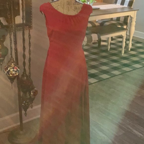 Custom made dress heavy stretch boat type neck - Picture 2 of 10